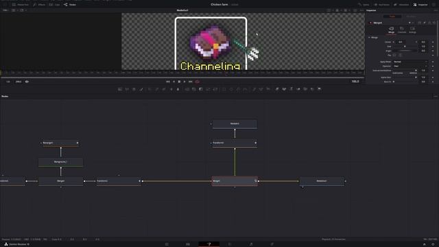 How to merge under an image with a merge node easily (davinci resolve 18) смотреть онлайн