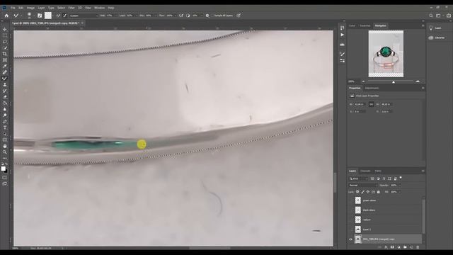 Jewelry Jewelry Retouching Silver Ring + PSD №2