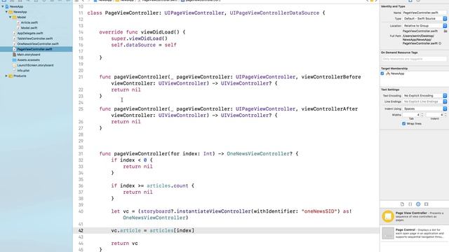 11 - PageViewController, iOS-приложение на Swift в Xcode смотреть онлайн
