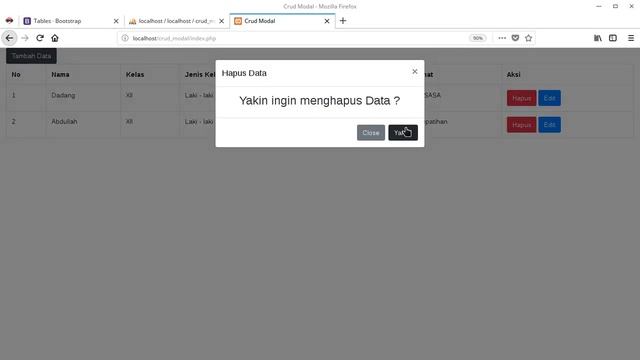 CRUD Full Modal Tanpa Ajax + Bootstrap 4 - PHP Native | Part 2 ? смотреть онлайн