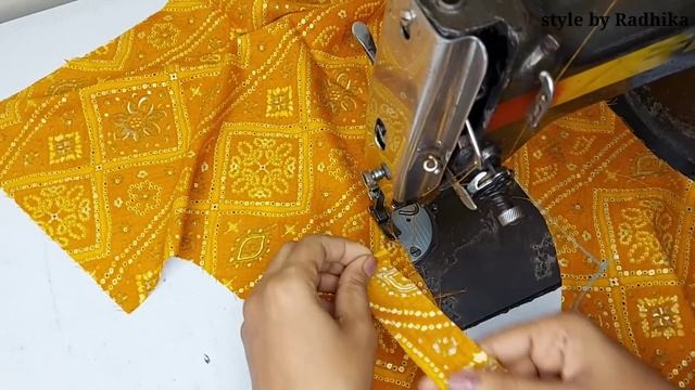 New Designer Naira Style Kurti Cutting and Stitching/Latest Side Dori Kurti Cutting/Kurti Design смотреть онлайн