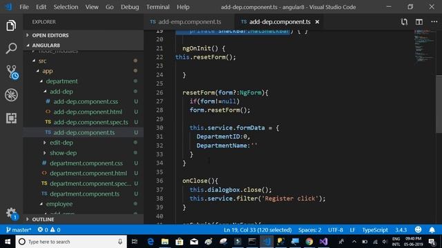 Angular 8 #21; Modal window and POST method for Employee page смотреть онлайн