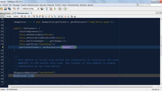 Propiedades JFrame java смотреть онлайн