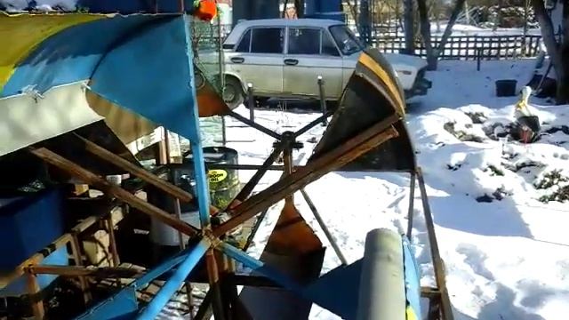 Ветрогенератор (ветровая турбина) 1000 Вт из бочек! смотреть онлайн