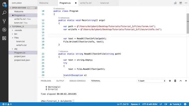 WriteAllText() Tutorial смотреть онлайн