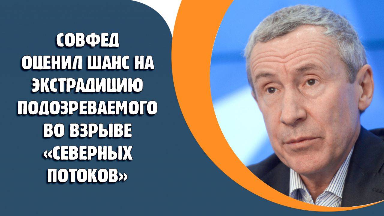 Совфед оценил шанс на экстрадицию подозреваемого во взрыве «Северных потоков»