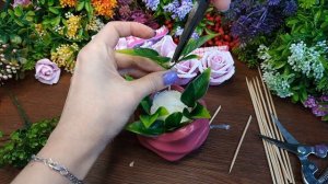 Бюджетные букеты из мыла ? Мыльный букет в гипсовом кашпо ? Мыловарение от ТакКруто