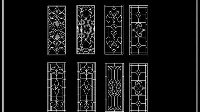 【25000 CAD Blocks Download 】Chinese Classic grilles glazing design смотреть онлайн