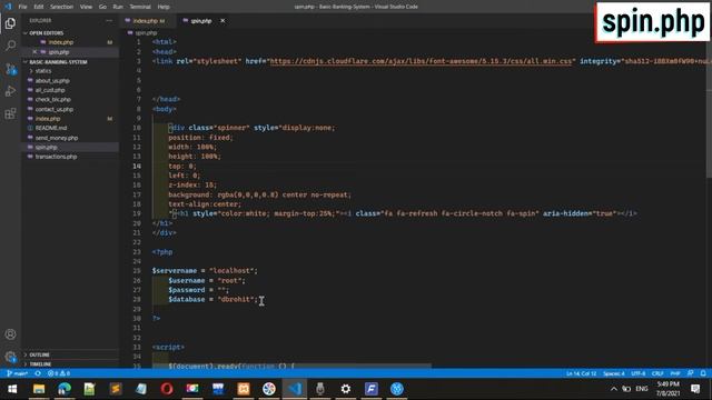 Task #1 | Basic Banking System | Sparks Foundation Web Development Internship | #GRIPJULY21 смотреть онлайн