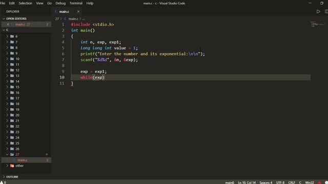 Program to find exponential without using pow method | Top 100+ C Language Programs смотреть онлайн