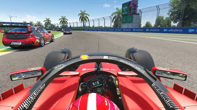 Ferrari F1 2023 SF-23 vs V8 SUPERCARS at Melbourne Grand Prix смотреть онлайн