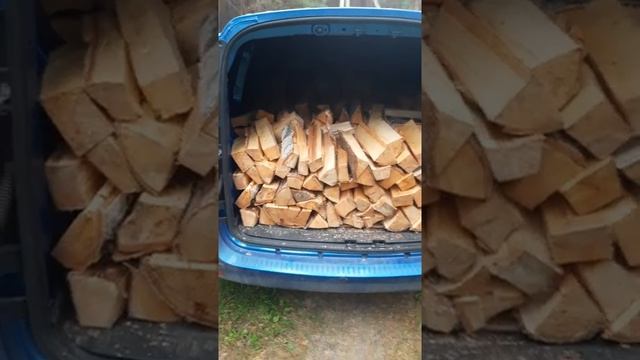 Куб дров - берёза в Лада Ларгус смотреть онлайн