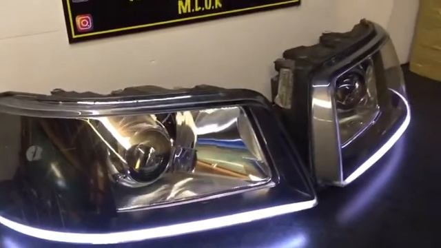 VW Transporter DRL sweeping sequential indicators xenon T5 смотреть онлайн
