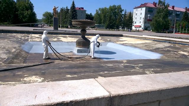 Гидроизоляция фонтана в г. Бавлы