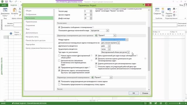 MS Project 2013 - Первичная настройка проекта (Урок #5) смотреть онлайн