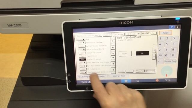 NEW PHOTOCOPIER INSTALLATION RICOH MP 2555/3055/3555/4055/5055/6055 Series DEVELOPER INITIALIZATION