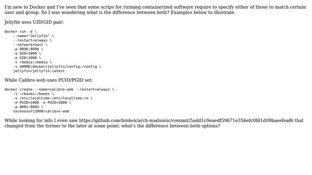 DevOps & SysAdmins: Difference between PGID/PUID and GID/UID when setting up docker containers смотреть онлайн