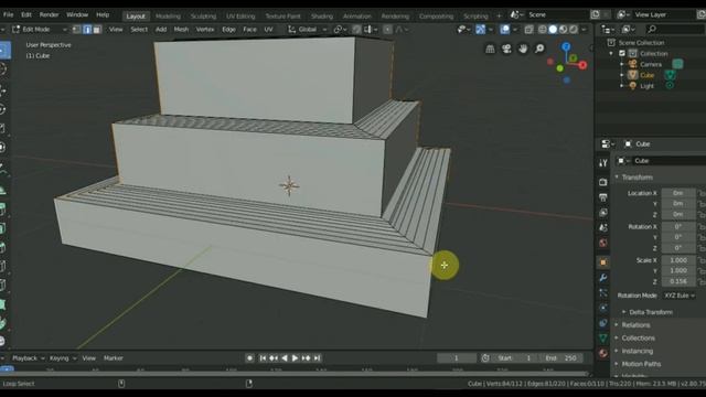 BLENDER 2.8 как сделать колонну смотреть онлайн