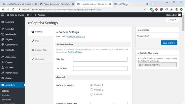 Intalando reCAPTCHA v3 en WordPress y el plugin Contact Form 7 смотреть онлайн