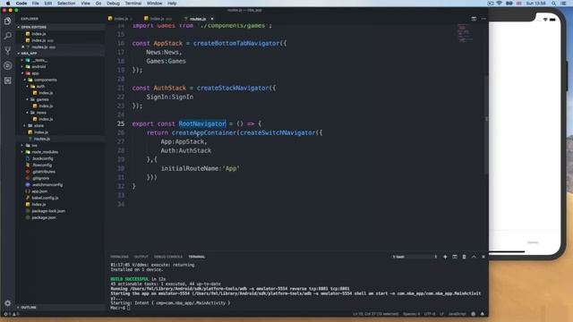 5 Adding react native navigation || Build React Native Complete App смотреть онлайн