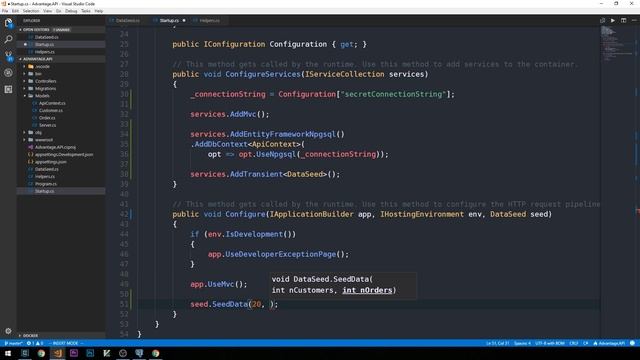 ASP.NET Core + Angular Dashboard | 14 | Seeding Data смотреть онлайн
