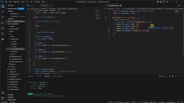 [Vue3][Vitest] Calendar Implemetation (1/4) смотреть онлайн