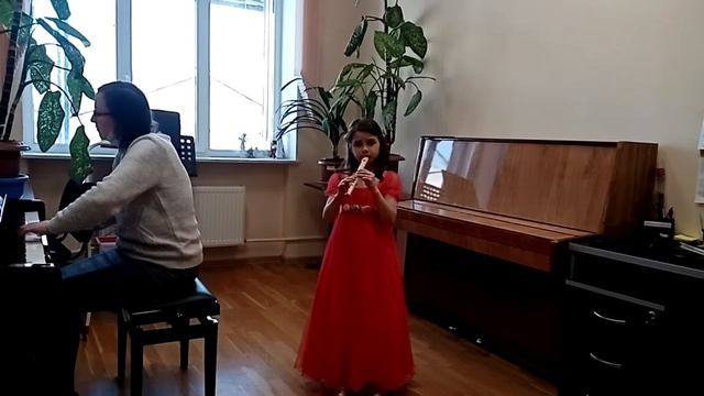 Ленкова Лидия, блокфлейта. Утята. Французская народная песня смотреть онлайн