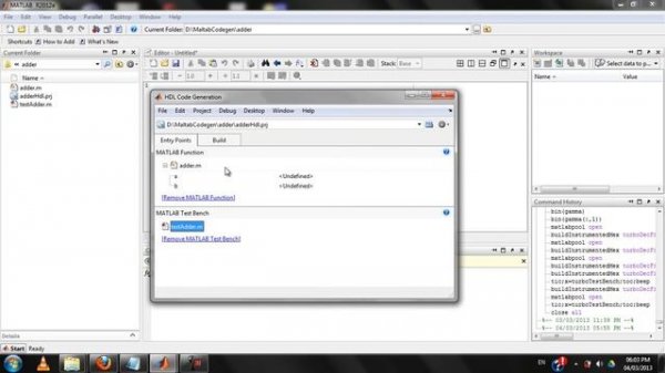 Matlab code to VHDL conversion tutorial