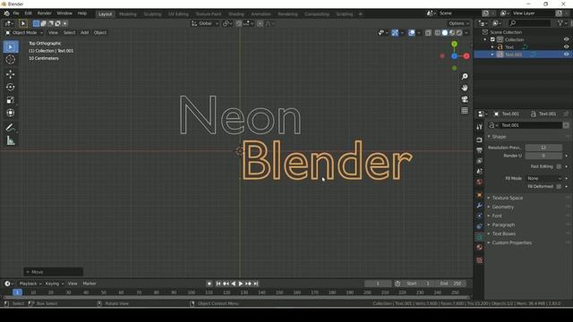 How to make Neon sign text in blender | Blender 2.8 neon text смотреть онлайн