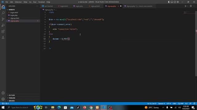 backend for signup using PHP and MYSQL database part 2 video (simple signup in HINDI / URDU) смотреть онлайн