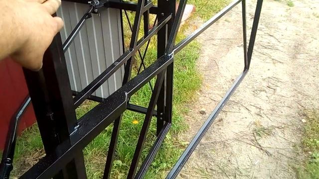 Складные распашные ворота каркас смотреть онлайн