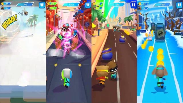 TALKING TOM HERO DASH / ALL SUPER HEROES RAINBOW COLOUR SUIT - FIND THE BIG BOSS -- GAME ON MOBILE смотреть онлайн