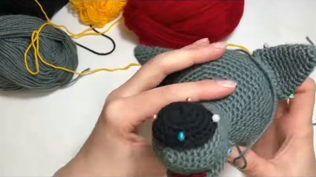 Волк крючком.  Бесплатный МК.