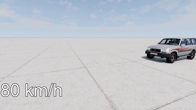 TOYOTA TANK vs TOYOTA LC 80! 150 Km/H CRASH TEST! - BeamNg Drive смотреть онлайн
