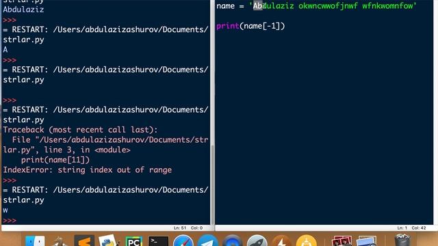 Python dasturlash Tili - #8-Dars.Str ma'lumotlari смотреть онлайн