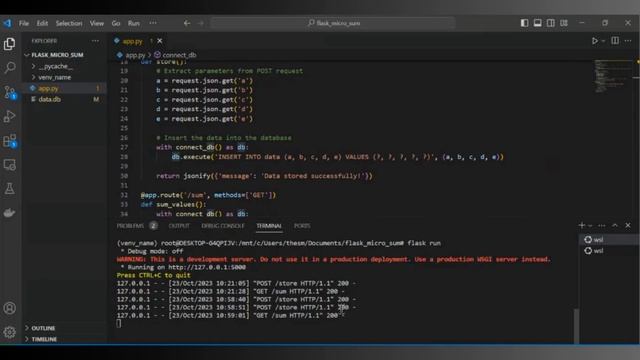 Python Flask Tutorial Building a Simple Server with an Addition Function (PART 2) смотреть онлайн