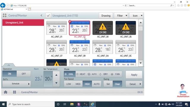 Modbus Poll: read & write Modbus TCP/IP with ACP BACnet controller . смотреть онлайн
