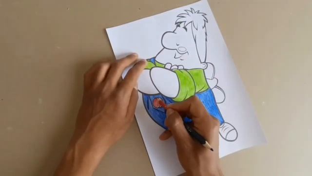 Раскраска Карлсон, который живёт на крыше | Coloring Carlson, who lives on the roof смотреть онлайн