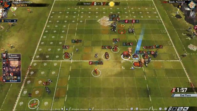 Flaming Taurus Blood Bowl League Season 8 Match 4/7 Chaos Dwarfs v's Necromantic смотреть онлайн