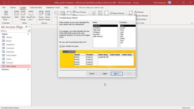 Crosstab Query in MS Access - Office 365 смотреть онлайн