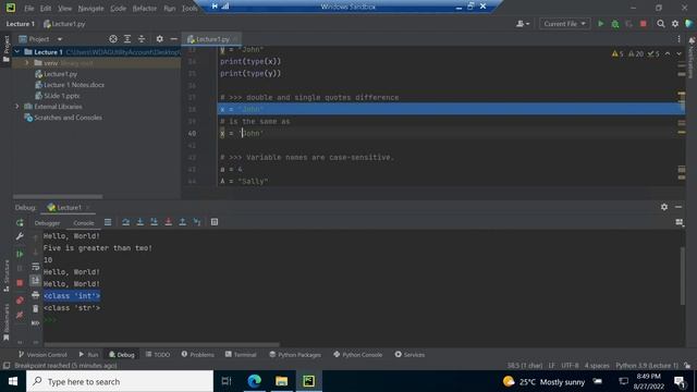 Python Basics Lecture 1: first program смотреть онлайн