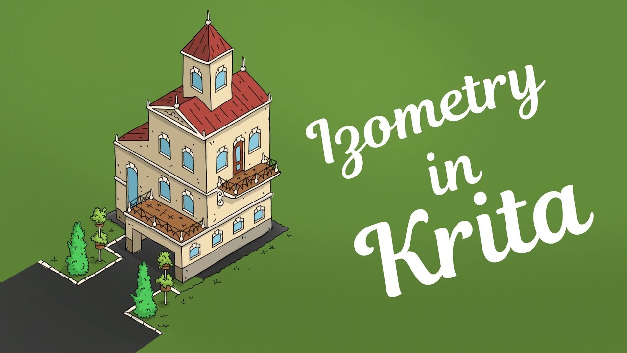 Krita - как рисовать изометрию