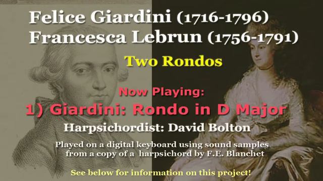 Felice Giardini (1716-1796); Francesca Lebrun (1756-1791); 2 Rondos смотреть онлайн
