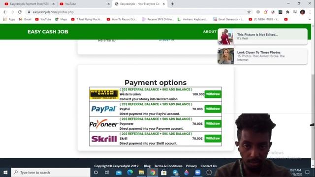 Ethiopia: Make a 1000 $ online withdraw with Wester union. смотреть онлайн