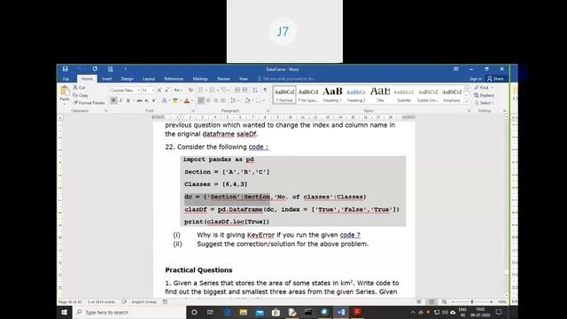 Python Pandas I Sol Prob XII 09 07 2020 смотреть онлайн