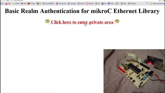 ENC28J60 Authentication Example (for home automation)... смотреть онлайн