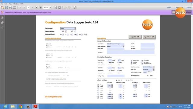 testo 184 - Configuration смотреть онлайн