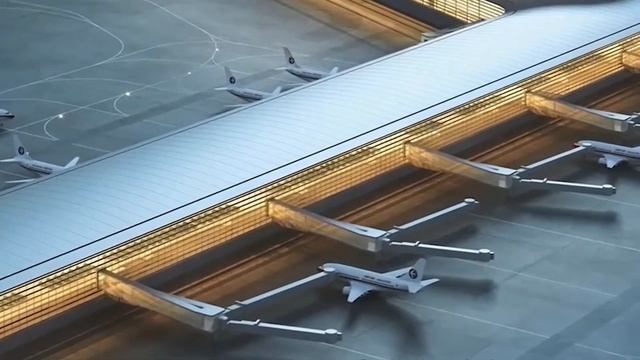 Steel Space Frame Design For Terminal Building Airport Roof смотреть онлайн