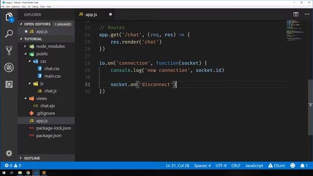 Socket.io #2: Server-side IO Connection