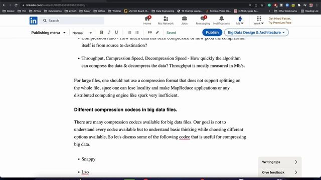 Demystify different compression codecs in big data - Snappy vs Lzo vs Gzip vs Bzip2 смотреть онлайн